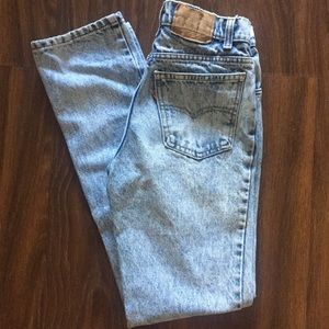 Vintage Orange Tab Student Levis Acid Wash